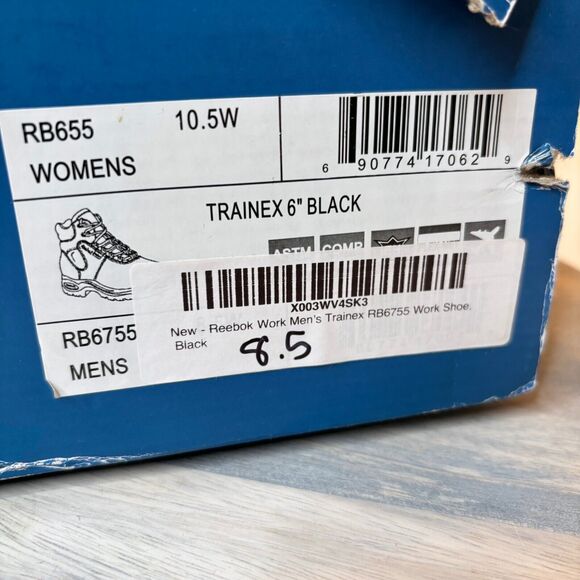 Reebok Internal Metatarsal Guard Composite Toe Work Boots Men's Size 8.5 - Picture 8 of 13